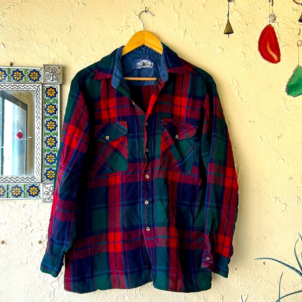 GFC Trading Co Plaid Button Down